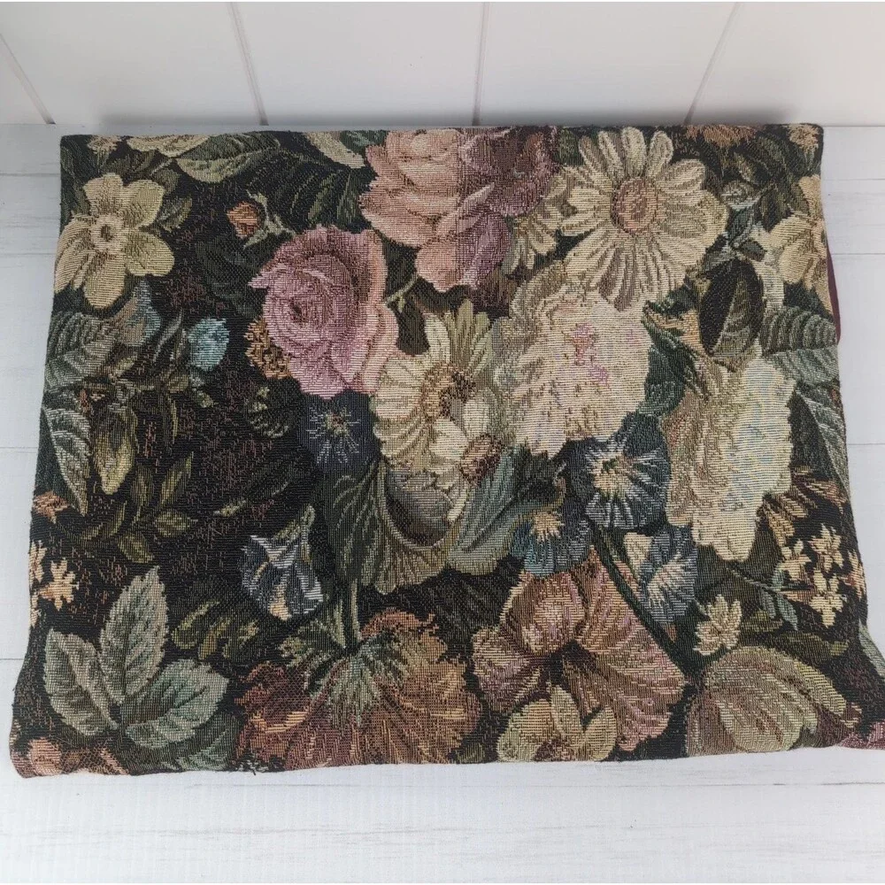 Vintage Charles of Laguna Floral Tapestry Laptop Bag & Accessories Grannycore